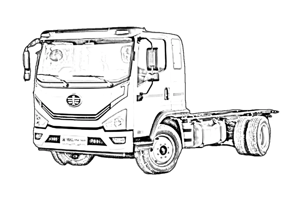 FAW Tiger 6G — кабинасы бар шасси, сурет