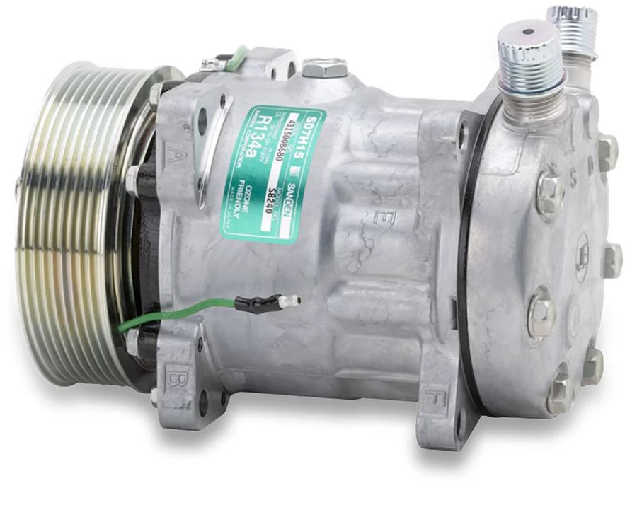 Sanden SD7H15 компрессоры с электромагнитной муфтой — вид сбоку