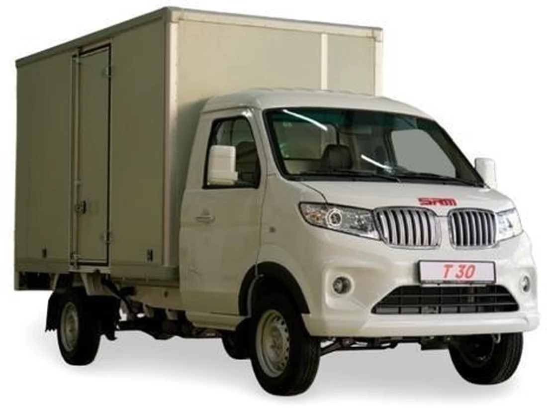 Shineray SRM T30 with a dry-freight body — factory version