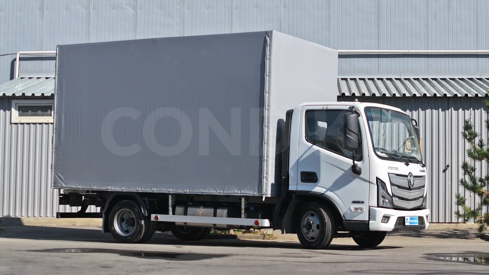 Foton Aumark S35 с евротентом (растентовка) COND — вид спереди сбоку