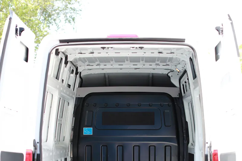 Hyundai H350: cargo area before conversion