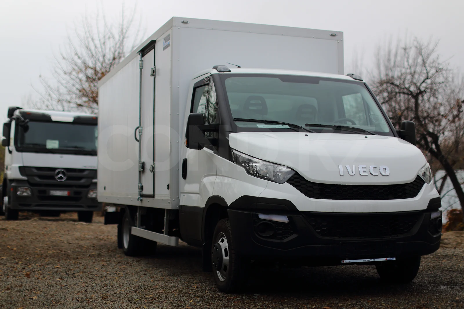 Iveco Daily 50C15 dry-freight van for sale in Almaty — the whole truck, front three-quarter view — COND