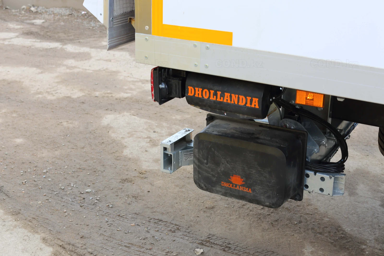 JAC N120 van with a tail lift Kazakhstan — the Dhollandia tail lift folded — COND