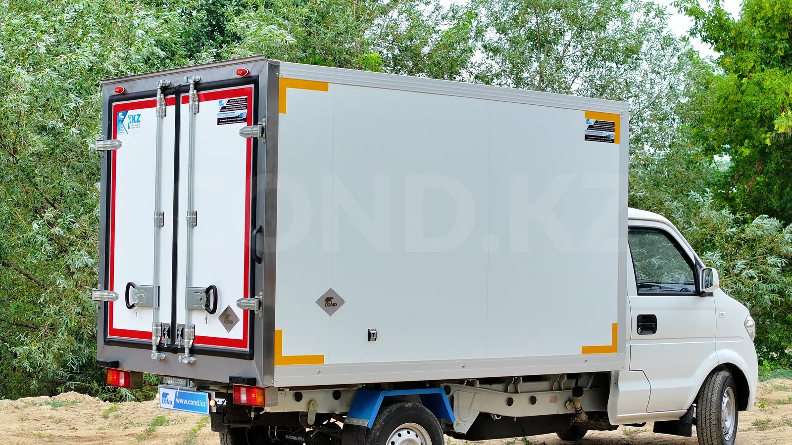 DongFeng C31 тоңазытқыш қондырғы Қазақстан — артқы бөлігі 3/4, ашылмалы есіктер — COND