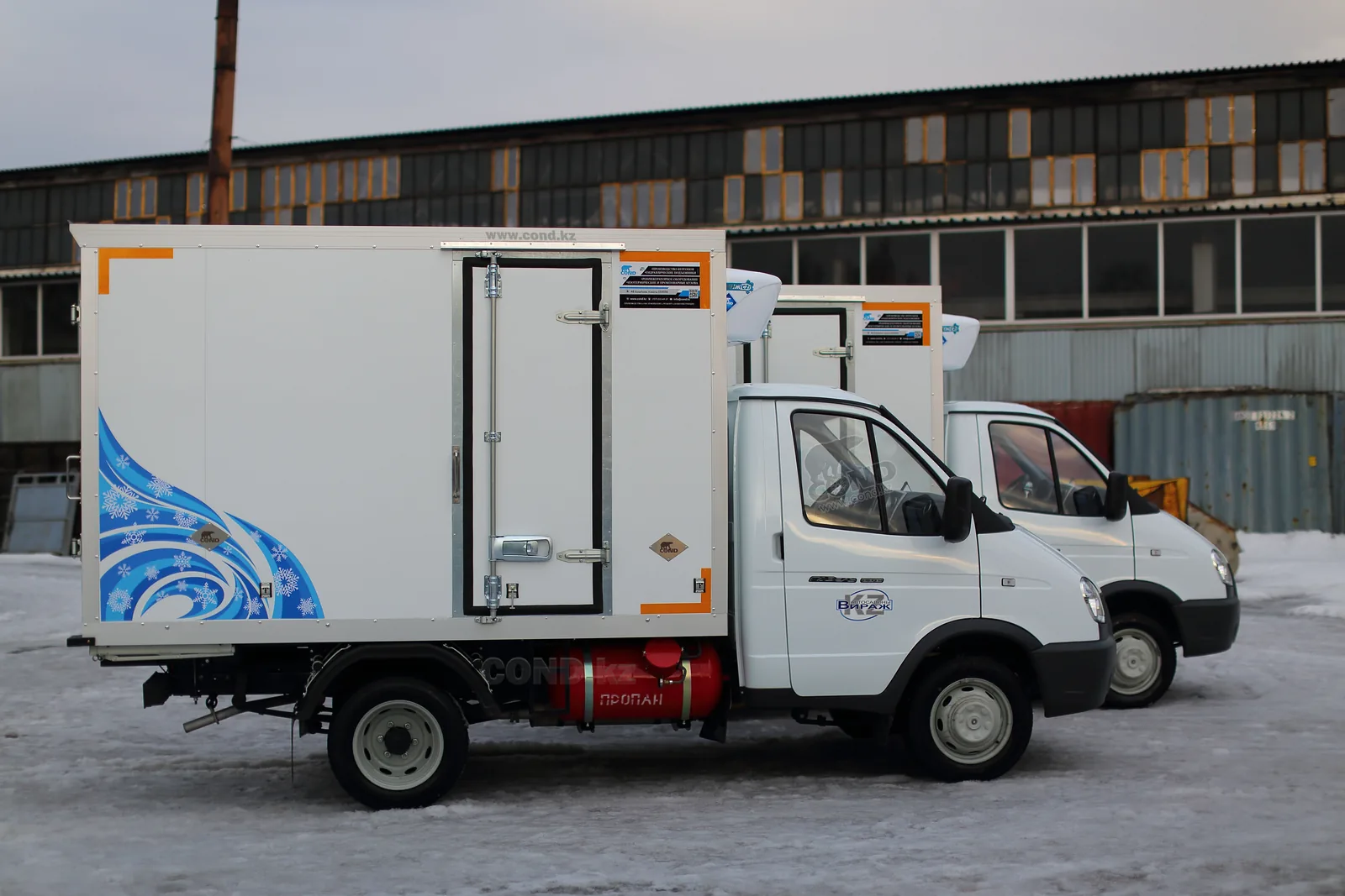 Рефрижератор на ГАЗель Бизнес 3302 — борт кузова с боковой дверью — COND